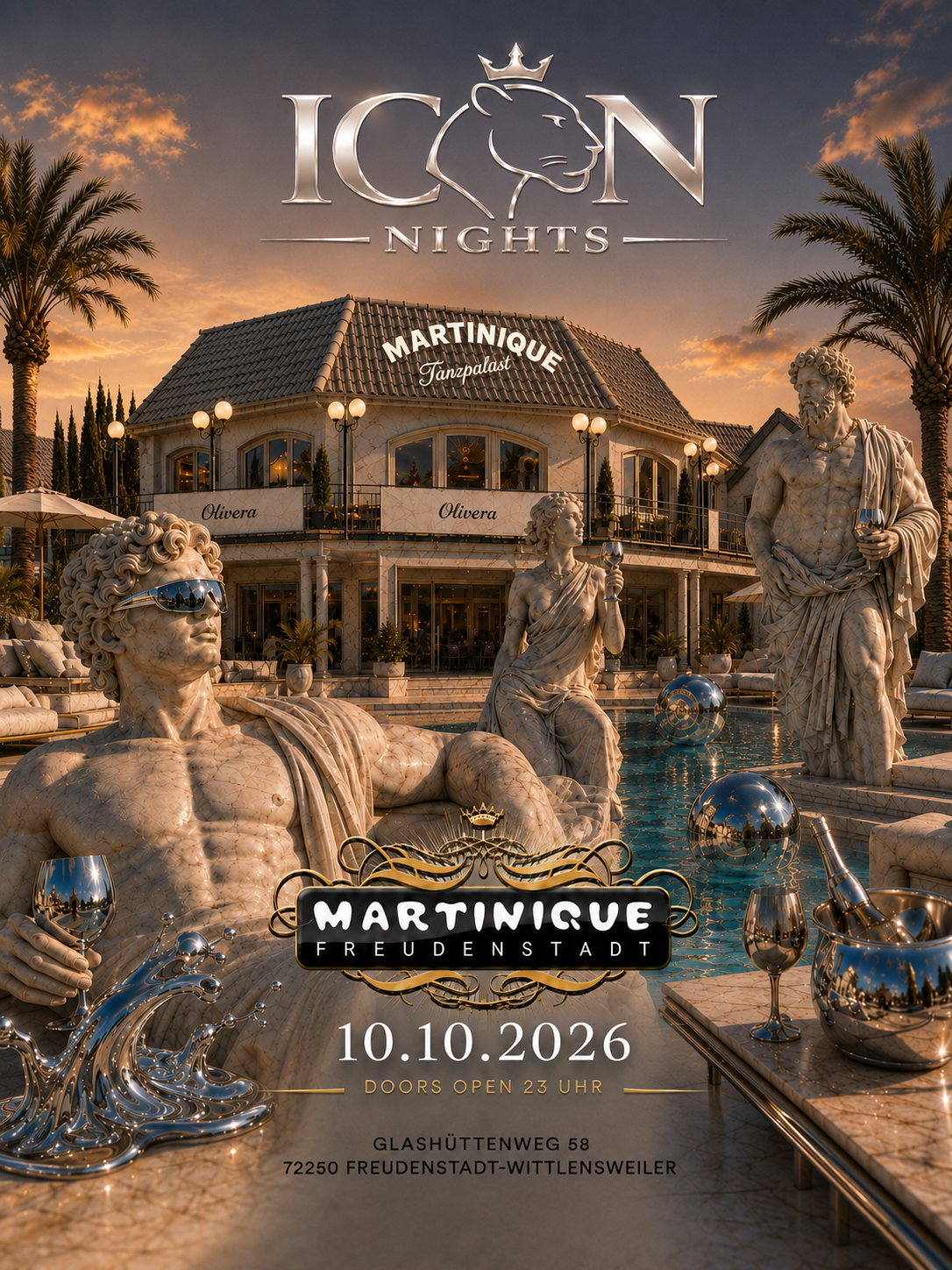 ICON NIGHTS · Martinique Freudenstadt · 10. Oktober 2026
